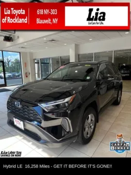 Black 2023 Toyota RAV4 Hybrid LE for sale in Blauvelt, NY