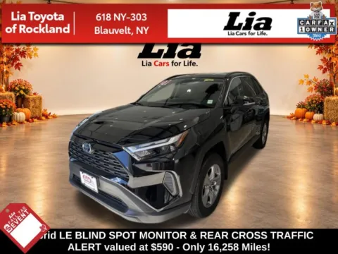 Black 2023 Toyota RAV4 Hybrid LE for sale in Blauvelt, NY