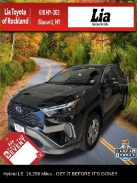 Black 2023 Toyota RAV4 Hybrid LE for sale in Blauvelt, NY