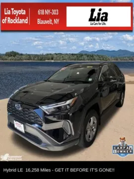 Black 2023 Toyota RAV4 Hybrid LE for sale in Blauvelt, NY