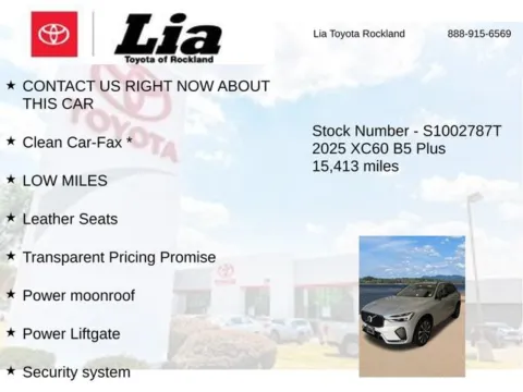 More photos of 2025 Volvo XC60 B5 Plus at Lia Toyota of Rockland, NY