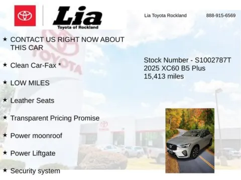 More photos of 2025 Volvo XC60 B5 Plus at Lia Toyota of Rockland, NY