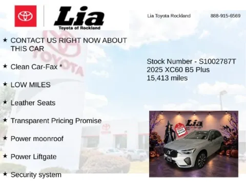 More photos of 2025 Volvo XC60 B5 Plus at Lia Toyota of Rockland, NY