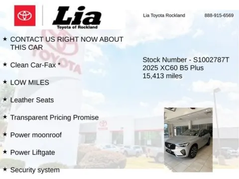 More photos of 2025 Volvo XC60 B5 Plus at Lia Toyota of Rockland, NY