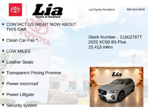More photos of 2025 Volvo XC60 B5 Plus at Lia Toyota of Rockland, NY