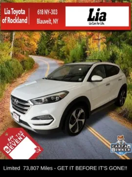White 2017 Hyundai Tucson Limited for sale in Blauvelt, NY
