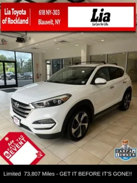 White 2017 Hyundai Tucson Limited for sale in Blauvelt, NY