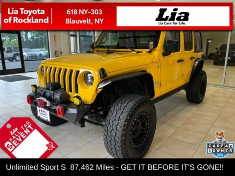 Unknown 2018 Jeep Wrangler Unlimited Sport S for sale in Blauvelt, NY