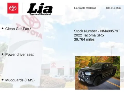 More photos of 2022 Toyota Tacoma SR5 at Lia Toyota of Rockland, NY