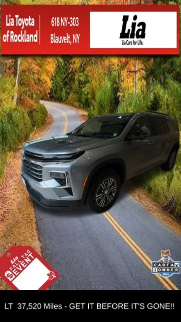 Gray 2024 Chevrolet Traverse LT for sale in Blauvelt, NY
