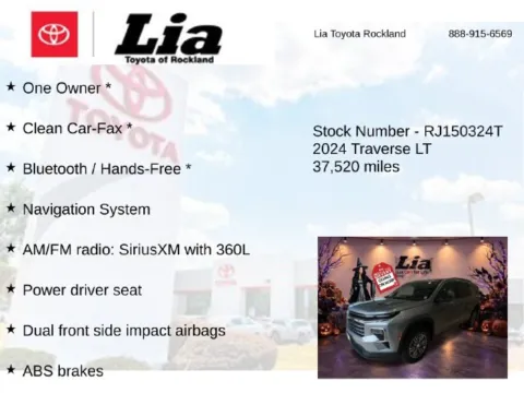 More photos of 2024 Chevrolet Traverse LT at Lia Toyota of Rockland, NY
