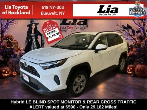 White 2025 Toyota RAV4 Hybrid LE for sale in Blauvelt, NY