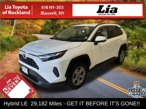 White 2025 Toyota RAV4 Hybrid LE for sale in Blauvelt, NY