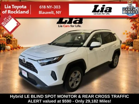 White 2025 Toyota RAV4 Hybrid LE for sale in Blauvelt, NY