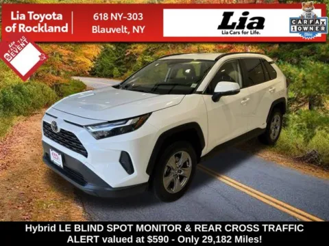 White 2025 Toyota RAV4 Hybrid LE for sale in Blauvelt, NY