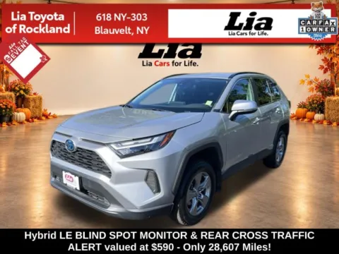 Silver 2023 Toyota RAV4 Hybrid LE for sale in Blauvelt, NY