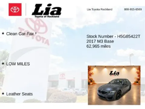 More photos of 2017 BMW M3 at Lia Toyota of Rockland, NY