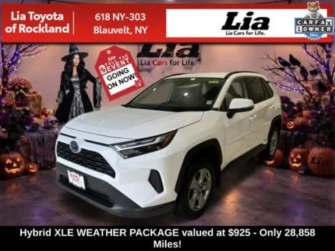 White 2024 Toyota RAV4 Hybrid XLE for sale in Blauvelt, NY