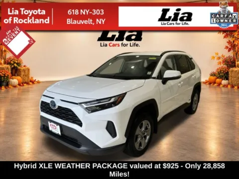 White 2024 Toyota RAV4 Hybrid XLE for sale in Blauvelt, NY