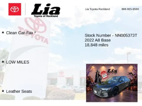 More photos of 2022 Audi A8 L 55 at Lia Toyota of Rockland, NY