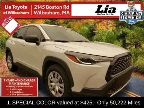 White 2022 Toyota Corolla Cross L for sale in Wilbraham, MA