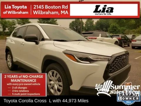 White 2022 Toyota Corolla Cross L for sale in Wilbraham, MA