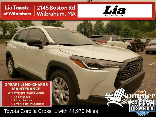 White 2022 Toyota Corolla Cross L for sale in Wilbraham, MA