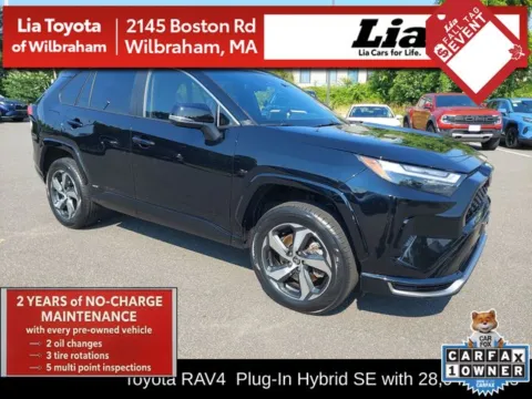 Black 2025 Toyota RAV4 Plug-In Hybrid SE for sale in Wilbraham, MA