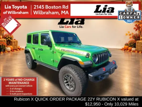 Green 2025 Jeep Wrangler Rubicon X for sale in Wilbraham, MA