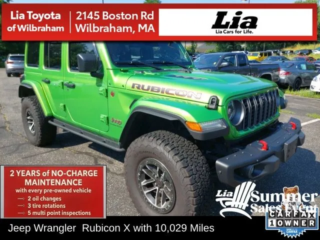 Green 2025 Jeep Wrangler Rubicon X for sale in Wilbraham, MA