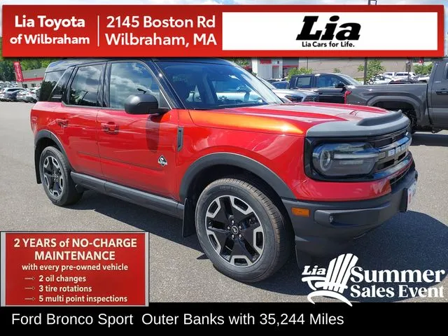 Red 2023 Ford Bronco Sport Outer Banks for sale in Wilbraham, MA