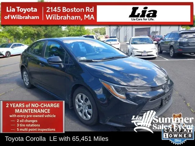 Black 2024 Toyota Corolla LE for sale in Wilbraham, MA