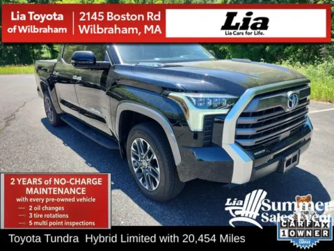 Black 2024 Toyota Tundra Hybrid Limited for sale in Wilbraham, MA