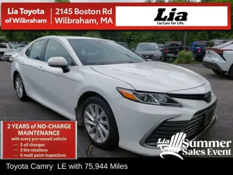 White 2023 Toyota Camry LE for sale in Wilbraham, MA