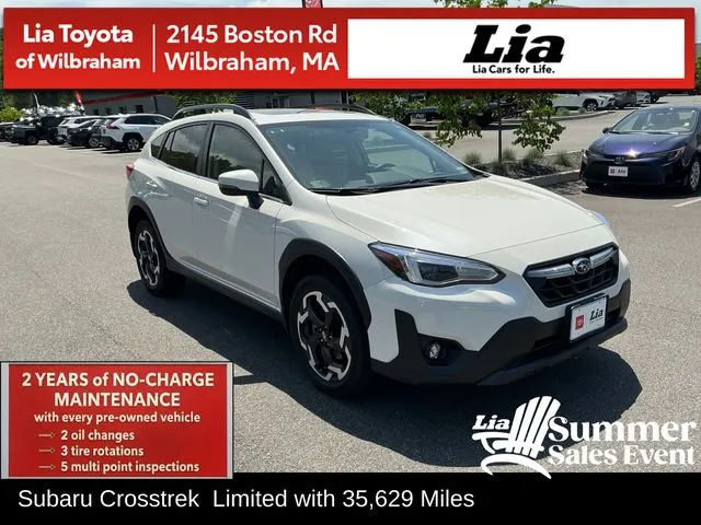 White 2021 Subaru Crosstrek Limited for sale in Wilbraham, MA