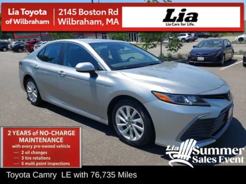 Silver 2023 Toyota Camry LE for sale in Wilbraham, MA