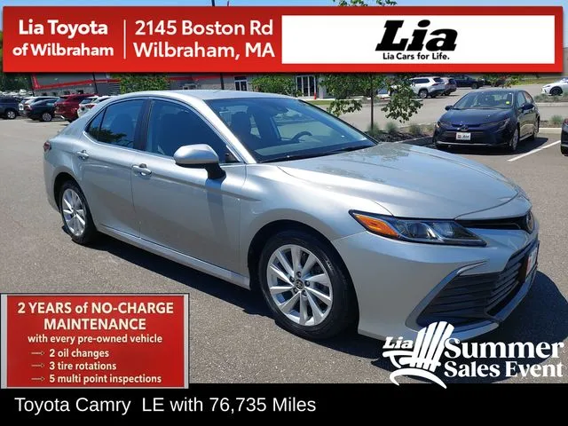 Silver 2023 Toyota Camry LE for sale in Wilbraham, MA