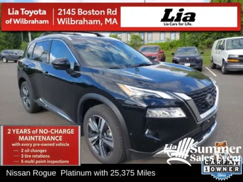 Black 2023 Nissan Rogue Platinum for sale in Wilbraham, MA
