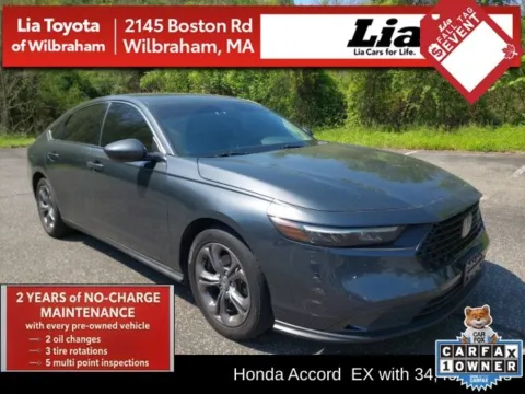 Gray 2023 Honda Accord EX for sale in Wilbraham, MA