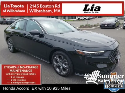 Black 2023 Honda Accord EX for sale in Wilbraham, MA