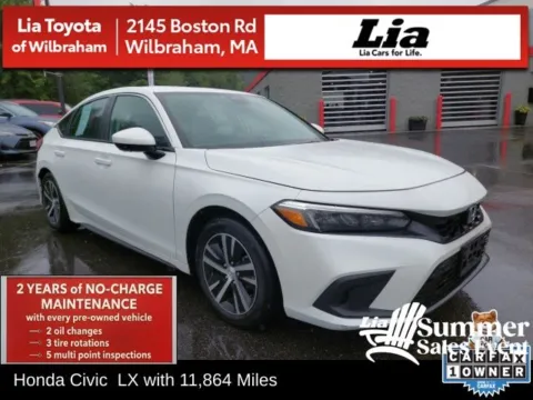 White 2024 Honda Civic LX for sale in Wilbraham, MA