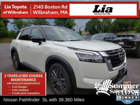 White 2023 Nissan Pathfinder SL for sale in Wilbraham, MA