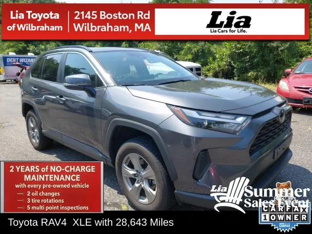 Gray 2024 Toyota RAV4 XLE for sale in Wilbraham, MA