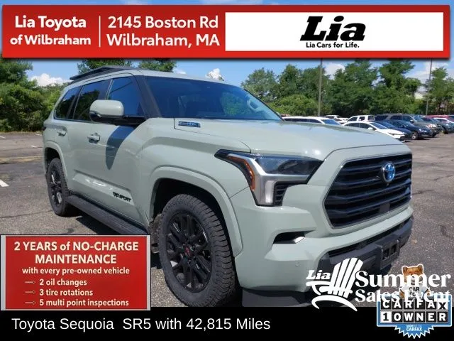Gray 2024 Toyota Sequoia SR5 for sale in Wilbraham, MA