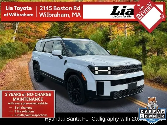 White 2025 Hyundai Santa Fe Calligraphy for sale in Wilbraham, MA