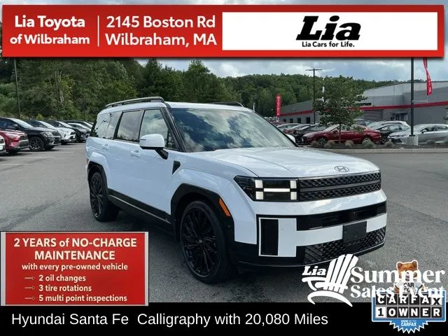 White 2025 Hyundai Santa Fe Calligraphy for sale in Wilbraham, MA