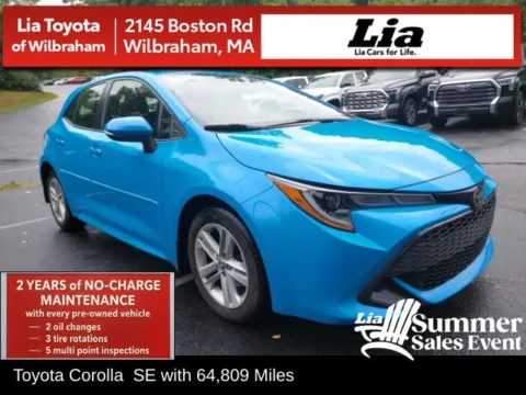 Blue 2022 Toyota Corolla Hatchback SE for sale in Wilbraham, MA