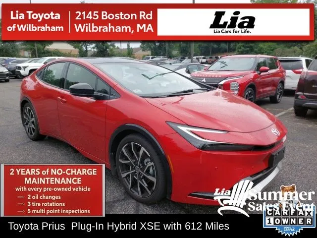 Red 2026 Toyota Prius Plug-In Hybrid XSE for sale in Wilbraham, MA