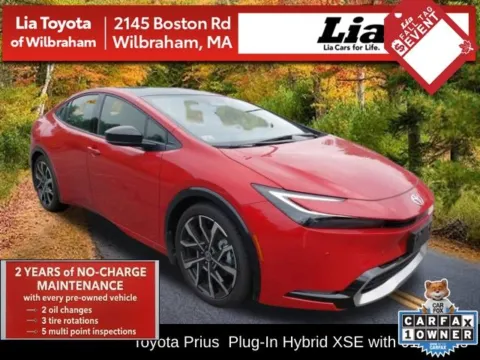 Red 2026 Toyota Prius Plug-In Hybrid XSE for sale in Wilbraham, MA