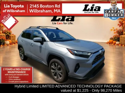 Silver 2022 Toyota RAV4 Hybrid Limited for sale in Wilbraham, MA